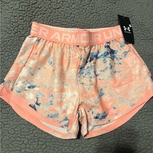 Under Armour Youth Pink Tie-Dye Shorts